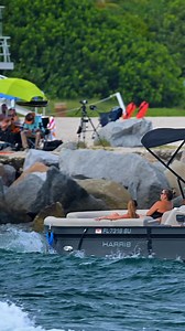 Pontoon FAIL at Haulover Inlet _ | WavyBoat I