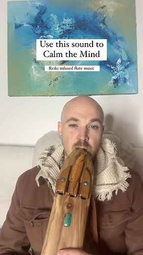 Zachariah Grace on Instagram: "Use this sound to calm the mind ☺️ Flute made by @coraflutes #soundhealing #nativeamericanflutes #reiki #healing #peace #calm"