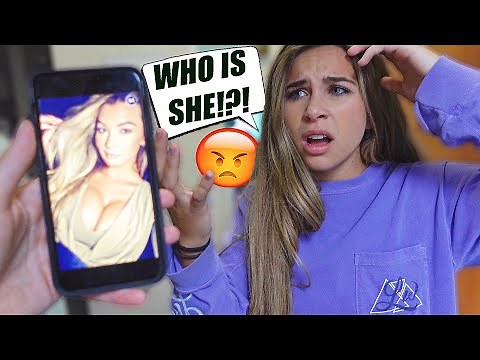 HOT GIRLS IN MY CAMERA ROLL PRANK To See How She Reacts (SHE CRIED)