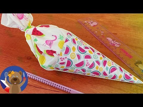 DIY Kornout se sladkostmi| Roztomilý mini kournout nejen na první školní den | Back to School