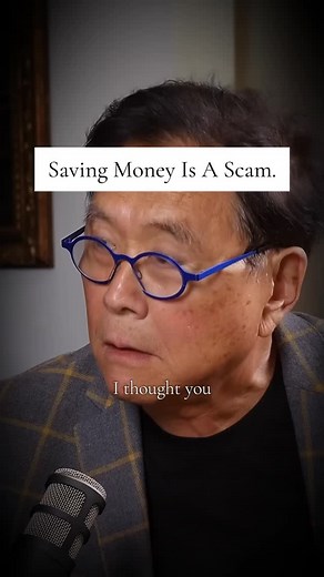 The biggest scam to man is 💵 - Money devaluates by inflation - Investments hedge vs inflation - Money can be printed endlessly Save assets don’t save money. Speaker: @therealkiyosaki #money #growth #mindset #success | FullyStaked