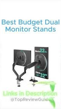 Top 5 Best Dual Monitor Stands Must Have #gadgets #desksetup #amazon #laptop