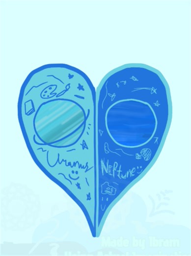 [NOT SHIP #uranep ] Do you think were siblings in every Universe?? :D || Uranus and Neptune!! i always loved these two their dynamic is soo cute i love it!! ((o(^∇^)o)) also pls dont flop it took me almost a week for this :((( #solarballs #solarballsuranus #solarballsneptune #fypシ゚