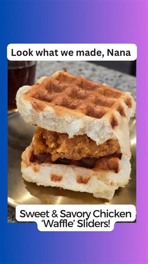 Elevate your appetizer game for any occasion. From holiday parties to game day tailgates! These Chicken Waffle Hawaiian Roll Sliders are an incredible twist on a classic. Simply waffle a King's Hawaiian Roll until crispy, add savory chicken, and drizzle with syrup. It’s the perfect two-bite slider: a little sweet, a little savory, and always a crowd-pleaser! 📝 Ingredients 1 King's Hawaiian Sweet Roll (or similar dinner roll) 1 pre-cooked, breaded Chicken Piece (nugget, tender, or fried chicken)