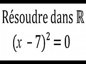 Équation du second degré - 2nde