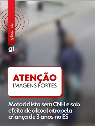 Atropelamento - Um acidente mobilizou as autoridades no Espírito Santo. Um motociclista causou o atropelamento de uma criança de apenas 3 anos enquanto pilotava sob efeito de álcool. Além de estar embriagado, o condutor não possuía Carteira Nacional de Habilitação (CNH). A criança foi atingida pela moto e o impacto causou ferimentos que exigiram socorro imediato. O motociclista foi detido em flagrante após o teste do bafômetro confirmar a ingestão de bebida alcoólica. A polícia agora apura as ci