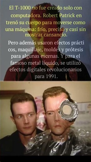 La mezcla perfecta que hizo funcionar al T-1000 #terminator #curiosidades
