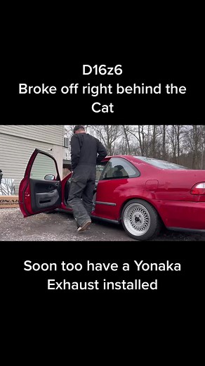 D16Z6 Cat Repair and Yonaka Exhaust Installation