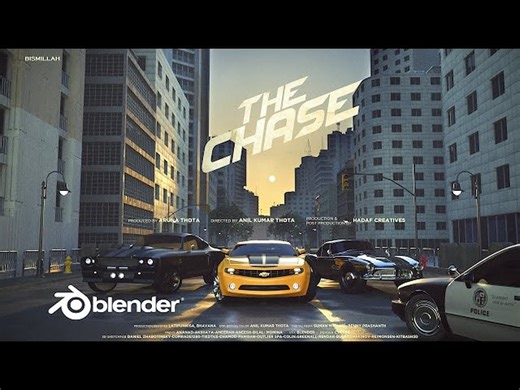blender 汽车追逐短片 | Blender Movie | Blender 中的史诗级汽车追逐 | Blender 短片