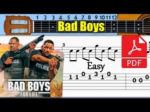 Bad Boys - Cops Theme Guitar Tab