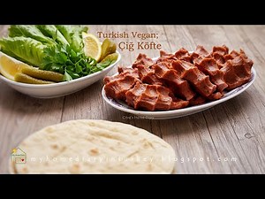 Turkish Food Recipe; Çiğ Köfte ( Vegan Raw Kofta/ "meatball" ). Easy recipe