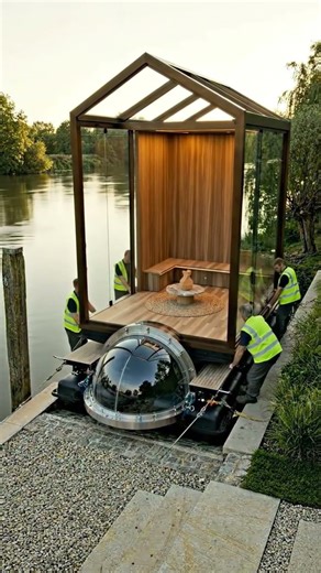We built a floating chill room and sent it downriver