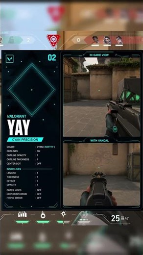 5 INSANE Valorant Crosshairs 😳 #valorant #valorantclips
