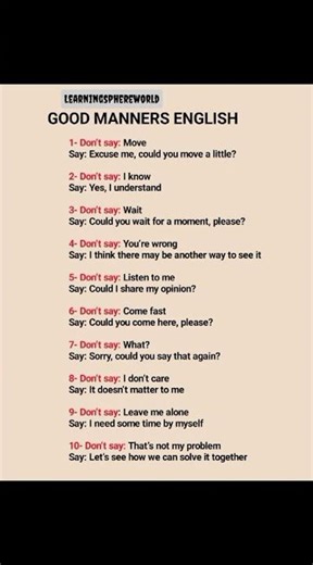 Good Manners in English 😊✨ | Daily Use English Sentences for Polite Conversation | English Speaking