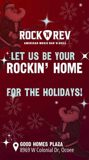 Rock 'N Rev is Ocoee's newest American Music Bar 'n' Grill! They're revving up the spirit of Ocoee with great meals, great music, and great memories, every day and every night, serving lunch and dinner seven days a week. From live bands to trivia nights to $10 lunch specials, there's always something happening at Rock 'N Rev. For this holiday essential and more visit: https://www.orangeobserver.com/omazing-holiday-gift-guide-2025/ | Orange Observer