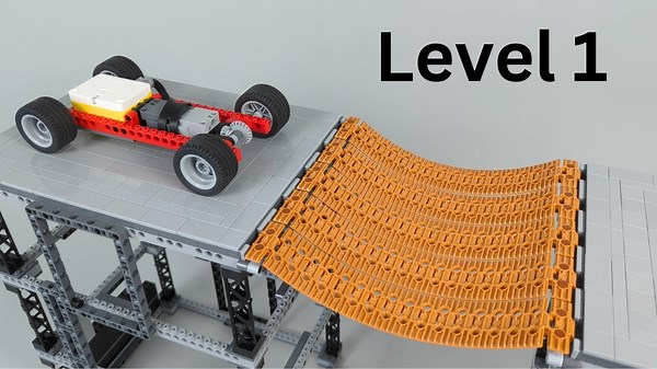 Navigating a LEGO Car Across Shattered Bridges