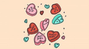 Motion Graphic of Hand drawn flat design conversation hearts illustration collection | Free Stock Video Footage