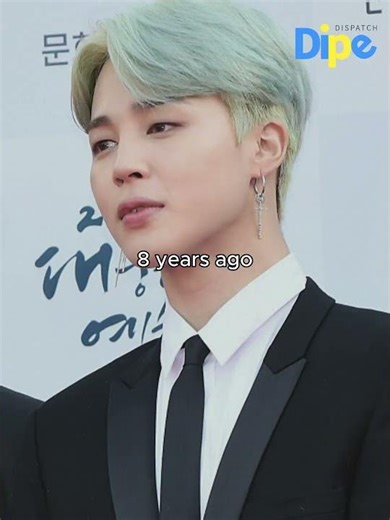 JIMIN now vs 1 year ago vs 8 years ago…Which era?💜#jimin #bts #kpop #dispatch