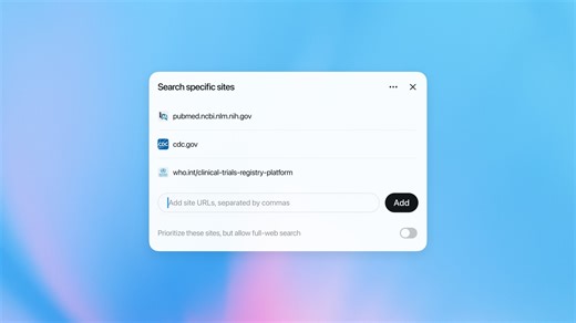 OpenAI's Deep Research now runs on GPT-5.2 and lets users search specific websites
