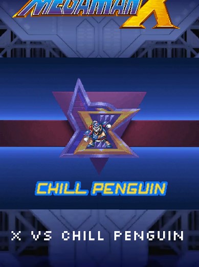 Mega Man X vs Chill Penguin: PS1 Remake Gameplay