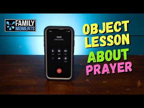 Family Devotional OBJECT LESSON about PRAYER