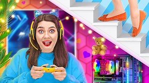 MY SISTER HAS GOT A HUGE SECRET || building secret rooms! amazing ideas | 123 GO Challenge