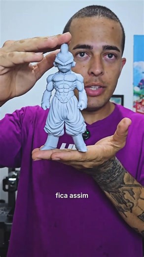 🚨 IMPRIMI o KID BOO de DRAGON BALL Z e Ficou INSANO! 💪🔥IMPRESSORA CRIALITY HI COMBO 3D!
