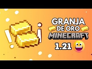 COMO HACER una GRANJA SENCILLA DE ORO para MINECRAFT 1.21 y tener MUCHO ORO