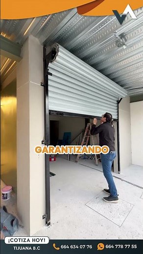 🔹Instalación de Cortina de Acero modelo Europea operada con sistema de impulso manual 🔧🔒