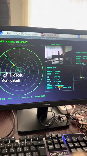🚀 AL-MOHTARIF RADAR SYSTEM – Military Edition منظومة رادار متكاملة قمت ببنائها بالكامل باستخدام Raspberry Pi، نظام PAN/TILT، تتبع أهداف أوتوماتيكي، Target Locked، In-Range Detection، Fire-Control Panel، وكاميرا مدمجة لعرض الهدف مباشرة #فوريو #الشعب_الصيني_ما_لهم_حل #مشاريع_تخرج #ابتكار #الكترونيات
