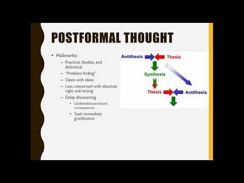 Chapter 18 Cognitive development in emerging adulthood