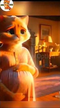 Pregnant Ai Cat Video 😿 || Pregnant Cat Picture 😭 #cat #ai #shorts #pregnant