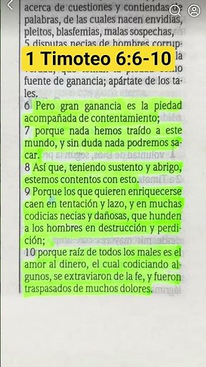 #videoscristianos #lecturabíblica 1 Timoteo 6:6-10
