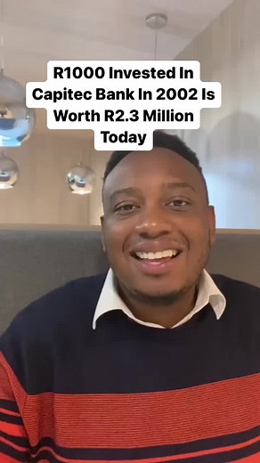 R1000 invested in Capitec Bank in 2002 worth R2.3 Million today. #money #success #entrepreneur #investing #shares #stocks