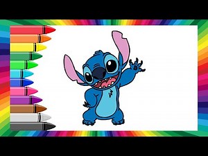 How to Draw STITCH From Lilo And Stitch 🧸 EASY Drawing
