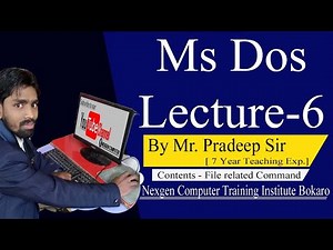 How to use ms Dos all command | ms Dos all command | #file related command | Ms Dos Lecture 6