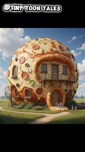 Giant Pizza House 🏠🍕 #animation #animeedit #fairytales #pizza #shortvideo #shorts #viral #foryou