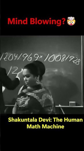 Shakuntala Devi: The Human Calculator 🧮✨ | Genius Who Outsmarted Computers #facts #shakuntaladevi