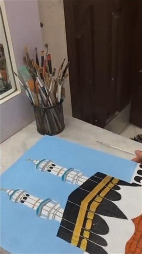 artistic representation of kabbad#kabbah #makkah #art #islamic #baby #funny #comedy #painting