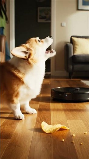 Dog vs Robot For Snack #dog
