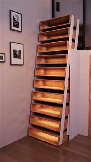 Fold-Out Stairs Reveal a Hidden Loft Bed 😳