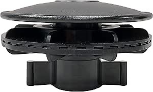 Vico Marine - Boat Vent II - Black - 4.5" W x 4.5" D x 2.5" - Quick and Easy Installation