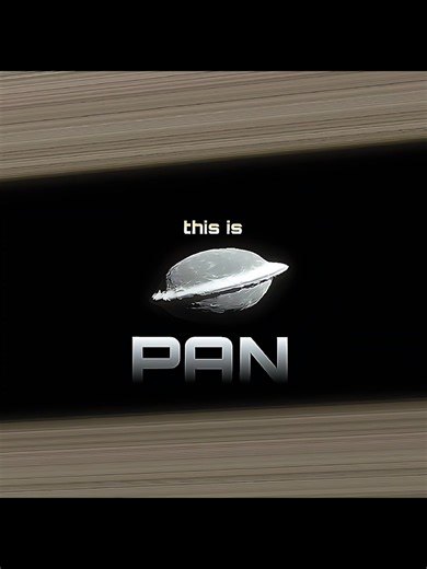 Pan is one of Saturn's most unusual moons. Discovered in 1990 in images taken by Voyager 2, it was named after the ancient Greek god Pan. The moon is extremely small, measuring approximately 35 by 23 by 18 kilometers, and orbiting Saturn every 13.8 hours. Pan is located within the Encke Gap, a gap approximately 325 kilometers wide in Saturn's A Ring. Its gravity clears space around its orbit, making it a kind of