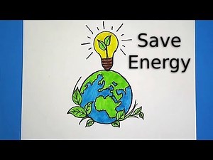 How to Draw Save Energy / Save Power Poster Drawing