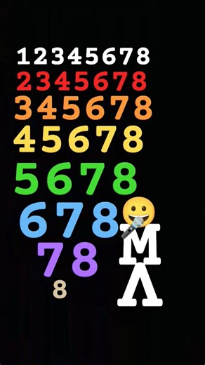 12345678 only [1to8] number song