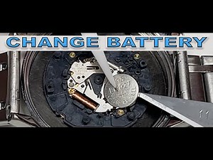 Change battery watch replacement new Epson Movement open watch quartz DIY How to remove put