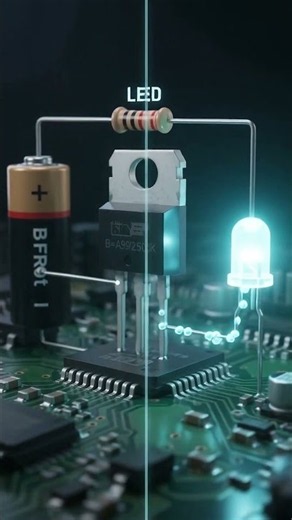 How Transistors Switch & Amplify Electric Current | Transistor Explained in 3D Animation