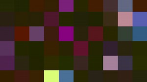 Pixelated blinking background, seamless loop. Motion. Screen of many squares blinking and changing color.