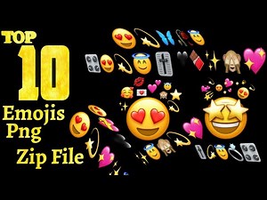 Top 10 Emojis png | zip file | emojis png | Emoji png zip file | #emoji Png | # png editing | #png