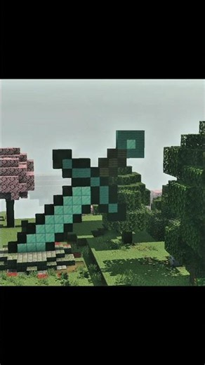 Build a sword in Minecraft ⚡ #minecraft #minecraftbuilds #short